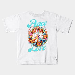 Peace and Love Kids T-Shirt